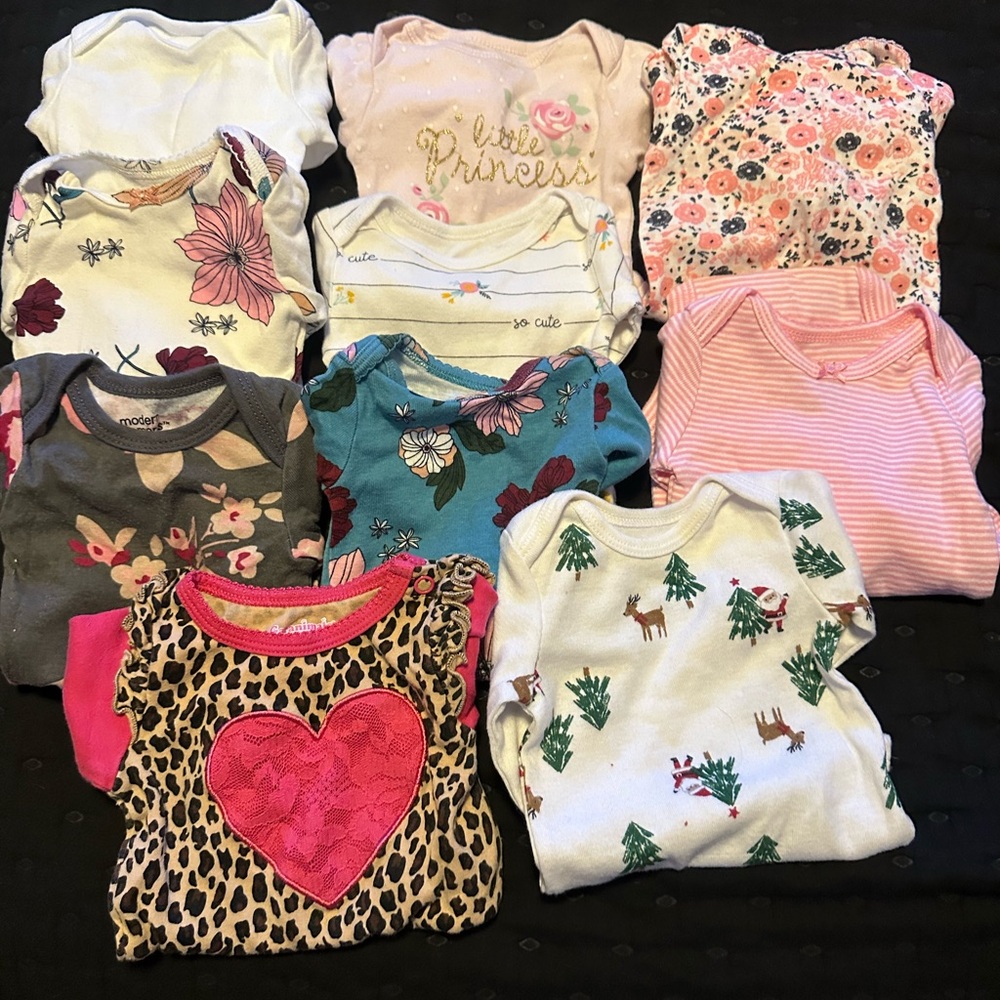Floral and Animal Print Kids Shirt Set